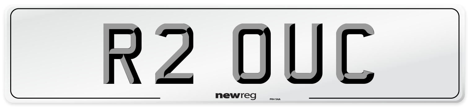 R2 OUC Number Plate from New Reg